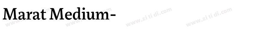 Marat Medium字体转换